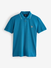 PS Paul Smith Zebra Logo Tipped Polo Shirt - Image 2 of 2