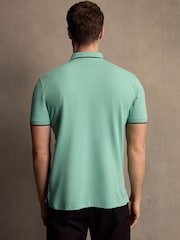 PS Paul Smith Zebra Logo Tipped Polo Shirt - Image 2 of 5