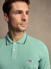 PS Paul Smith Zebra Logo Tipped Polo Shirt - Image 4 of 5
