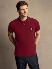 PS Paul Smith Zebra Logo Tipped Polo Shirt - Image 1 of 3