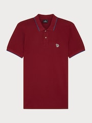 PS Paul Smith Zebra Logo Tipped Polo Shirt - Image 2 of 3