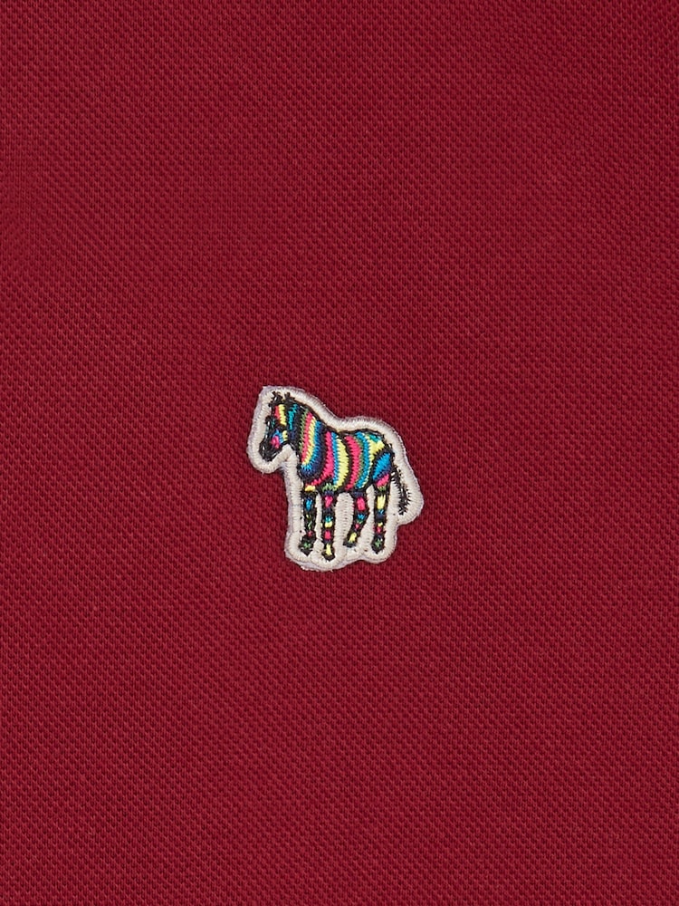 PS Paul Smith Zebra Logo Tipped Polo Shirt - Image 3 of 3