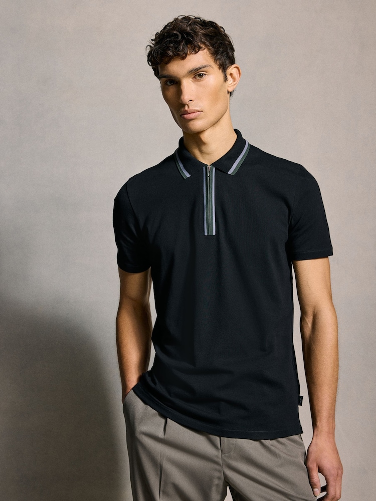 PS Paul Smith Quarter Zip Polo Shirt - Image 1 of 6