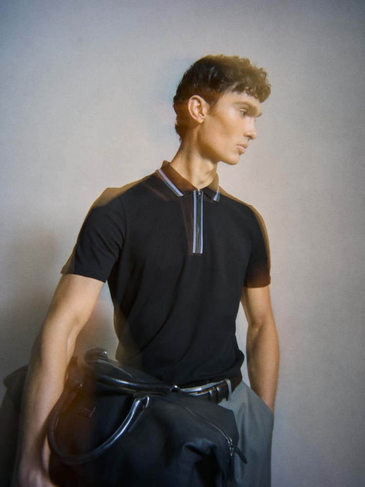 PS Paul Smith Quarter Zip Polo Shirt - Image 4 of 6