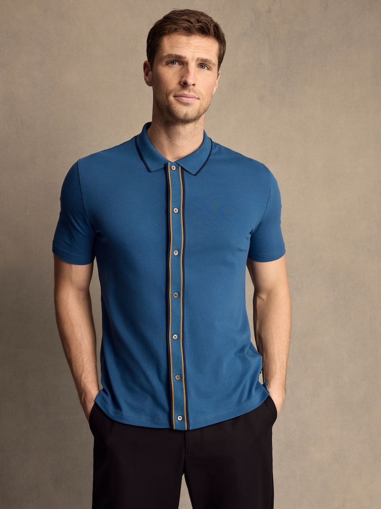 PS Paul Smith Contrast Button Down Polo Shirt - Image 1 of 9