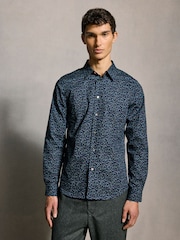 PS Paul Smith Blue Printed Design Shirt - Image 1 of 4