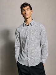 PS Paul Smith Blue Printed Design Shirt - Image 1 of 4
