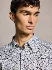 PS Paul Smith Blue Printed Design Shirt - Image 4 of 4