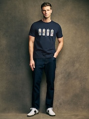 PS Paul Smith Navy Graphic Print Cotton T-Shirt - Image 2 of 6