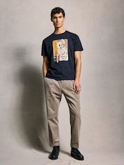 PS Paul Smith Navy Graphic Print T-Shirt - Image 3 of 7