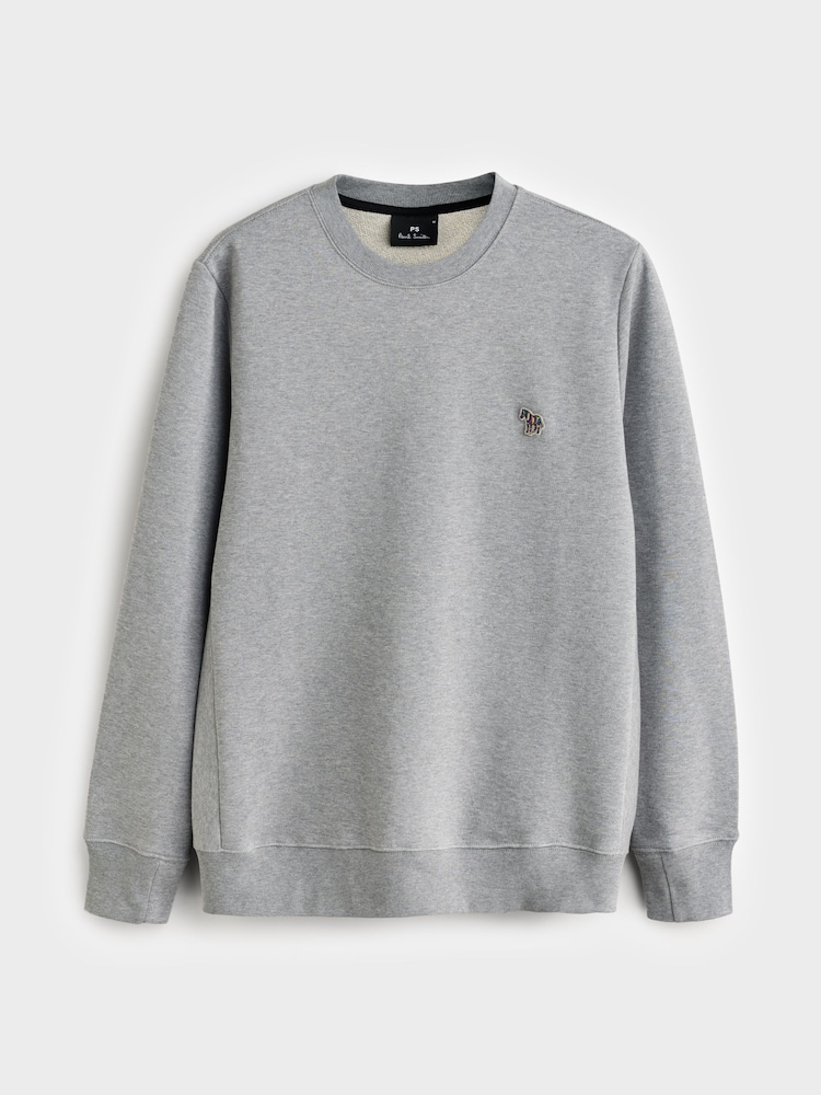 PS Paul Smith Quarter Zip Zebra Print Logo Sweatshirt - Image 6 of 6