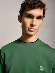 PS Paul Smith Quarter Zip Zebra Print Logo Sweatshirt - Image 5 of 6