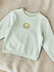 My 1st Years Personalised Lion Cub Sage Sweatshirt - Image 1 of 4