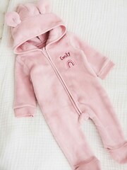 My 1st Years Personalised Rainbow Fleece All-In-One - Image 1 of 3