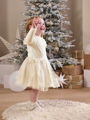 Mamas & Papas Gold Velour Bodysuit & Tutu 2 Piece Set - Image 2 of 7