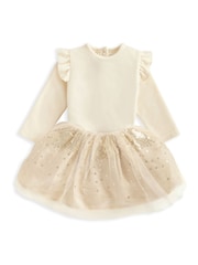 Mamas & Papas Gold Velour Bodysuit & Tutu 2 Piece Set - Image 4 of 7
