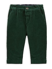 Mamas & Papas zelena Emerald Velour 100% Cotton 3 Pieces moška obleka Set - Slika 7 iz 9