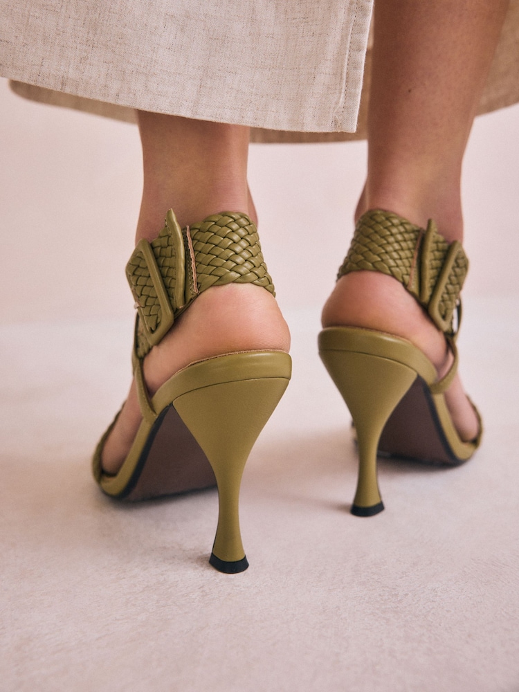 Green Cross Latest Ladies Sandals 2019 Buy Khaki Green Square Toe