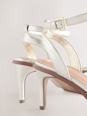 Gold Forever Comfort® Leather Knotted Strappy Heel Sandals - Image 8 of 10