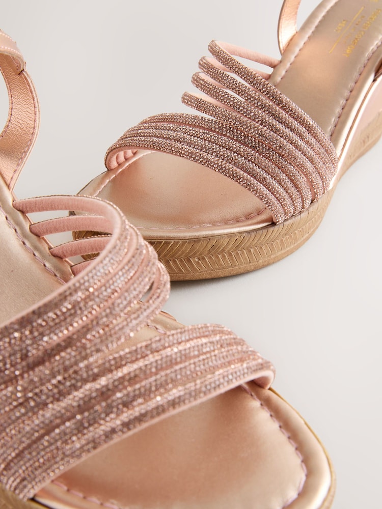Rose Or - Chaussures compensées Forever Comfort® asymétriques à bout rond - Image 4 of 5