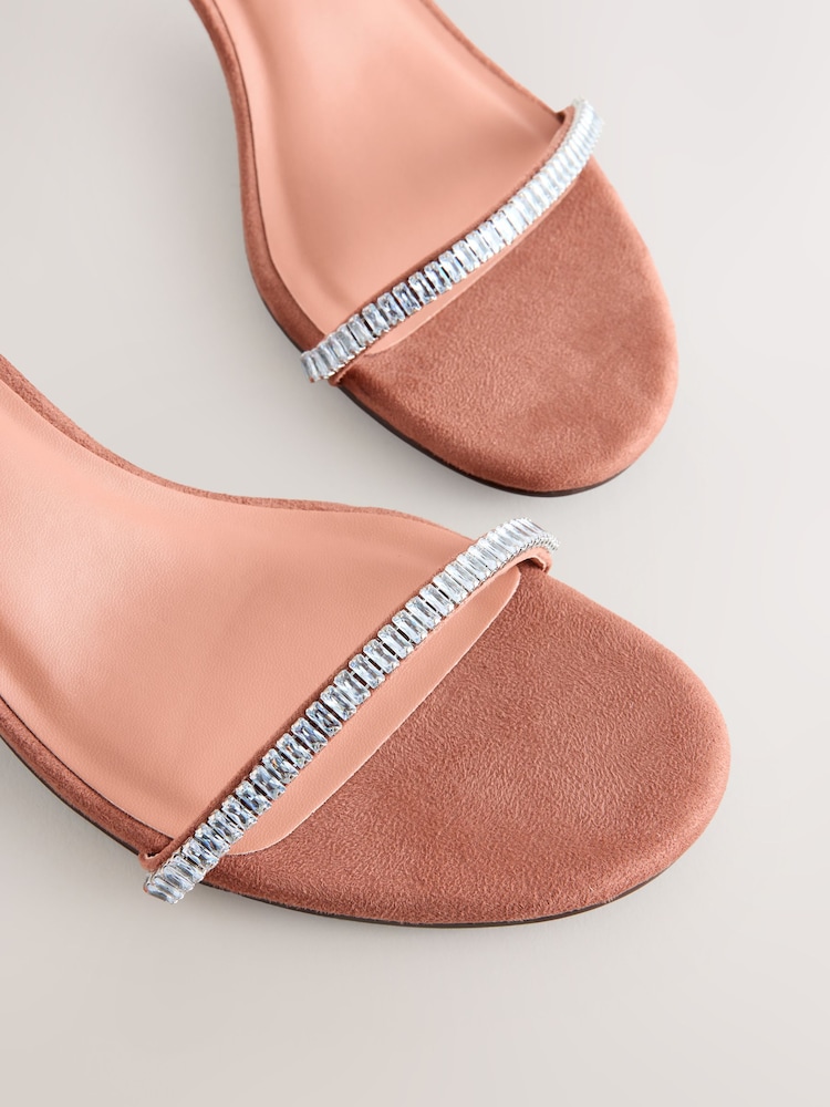 Blush Boja kože - Forever Comfort® Round Toe Dragulj Detalj Jednostavna Sandala - Image 4 of 5