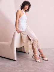 Bone Forever Comfort® Leather Knotted Strappy Heel Sandals - Image 2 of 9