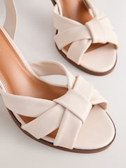 Bone Forever Comfort® Leather Knotted Strappy Heel Sandals - Image 8 of 9