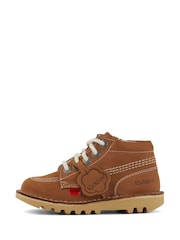 Kickers Brown Hi Zip Boots - Image 2 of 6