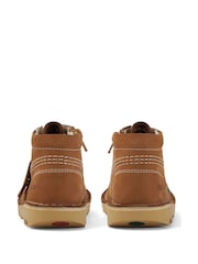 Kickers Brown Hi Zip Boots - Image 5 of 6
