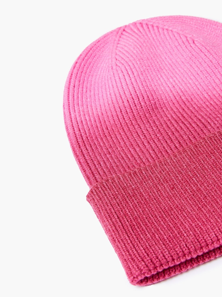 French Connection Pink Kezia Ombre Beanie - Image 2 of 3