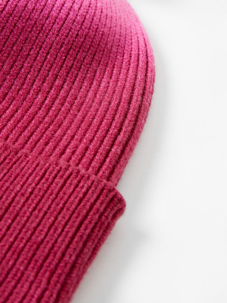 French Connection Pink Kezia Ombre Beanie - Image 3 of 3