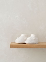 Mamas & Papas Cream Borg Booties - Image 1 of 2