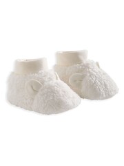 Mamas & Papas Cream Borg Booties - Image 2 of 2