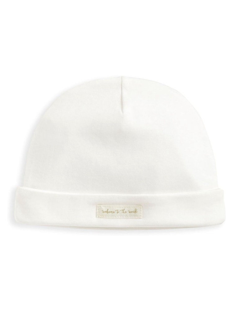 Mamas & Papas Bunny 100% Cotton White Jersey Sleepsuit, Bodysuit & Hat 3 Piece Set - Image 5 of 5