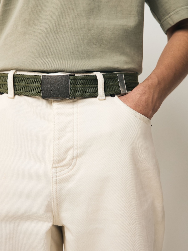 Green Canvas Reversible Belt - Image 2 of 5 Green Canvas Reversible Belt - Image 2 of 5