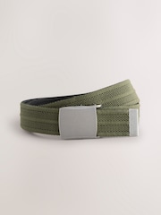 Green Canvas Reversible Belt - Image 3 of 5