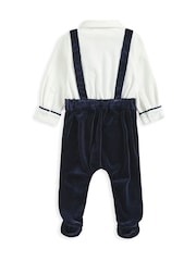 Mamas & Papas Blue Mock Tuxedo 2 Piece Set - Image 4 of 6