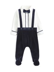 Mamas & Papas Blue Mock Tuxedo 2 Piece Set - Image 5 of 6