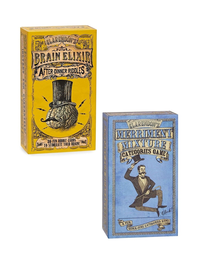 Claredon Games Brain Elixir After Dinner Riddles Merriment Mixture Game - Image 1 of 6