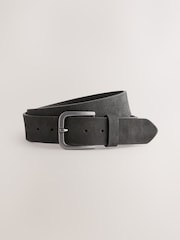 Schwarz - Lässiger Ledergürtel - Bild 2 von 4
