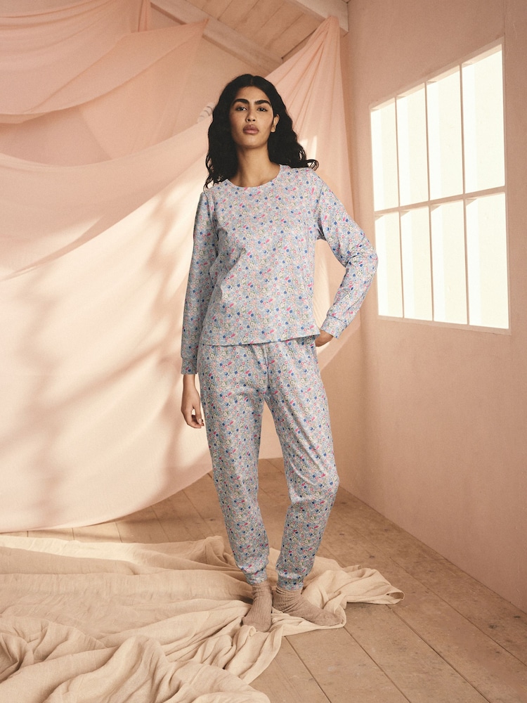 Azul suave con florecitas - Cath Kidston Cotton Twosie Pyjamas - Imagen 1 de 8 Azul suave con florecitas - Cath Kidston Cotton Twosie Pyjamas - Imagen 1 de 8