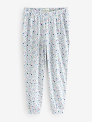 Cath Kidston Blue Dream Ditsy 100% Cotton Twosie Pyjamas - Image 6 of 8