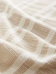Бежево-коричневый - Vertical Stripe Textured Polo Shirt - Image 6 of 7