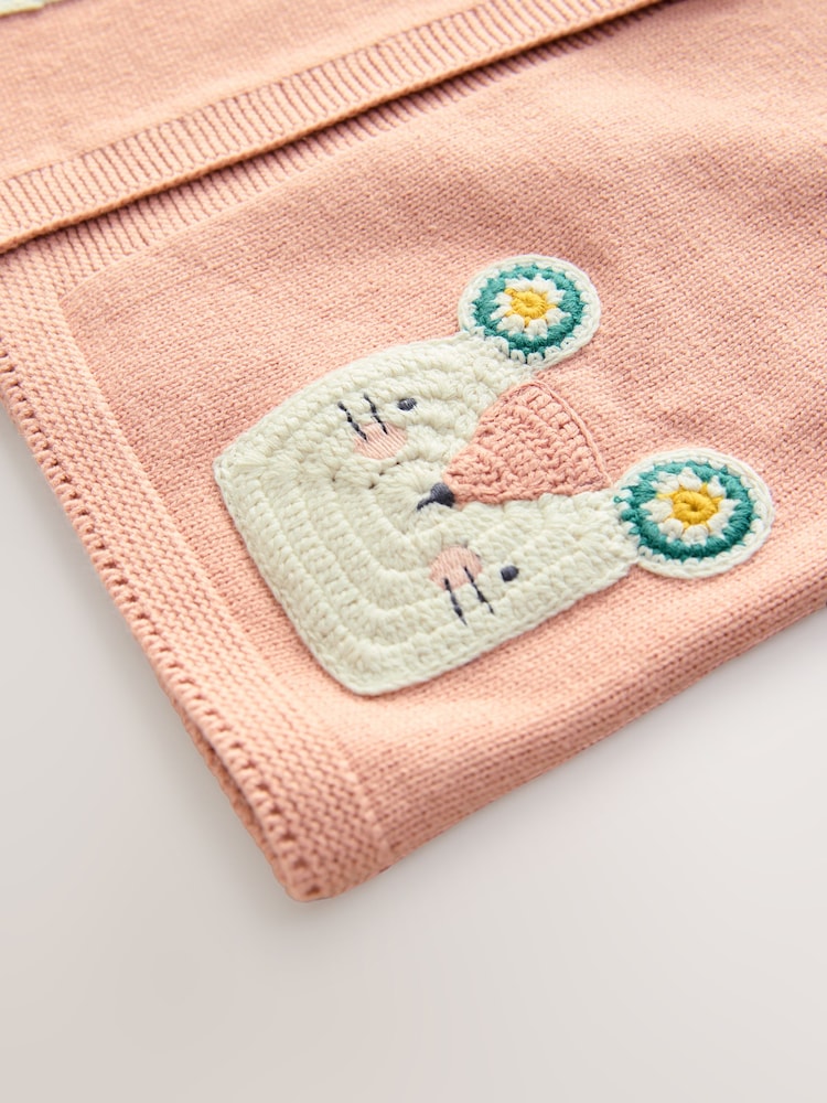 Pink Mouse Print Cardigan (3mths-7yrs) - Image 8 of 8