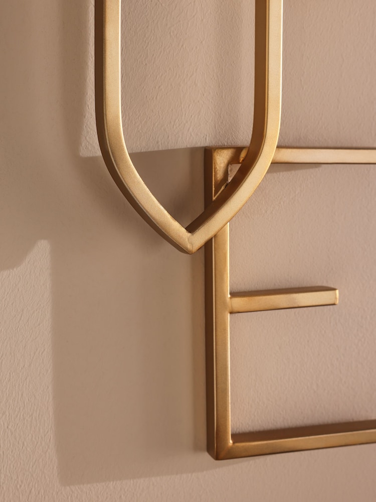 Gold LOVE Word Metal Wall Plaque - Image 3 of 5