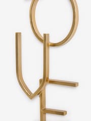 Placa metálica de pared con la palabra "LOVE" - Imagen 5 de 5