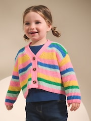 Rainbow V-Neck Cardigan (3mths-7yrs) - Image 1 of 7