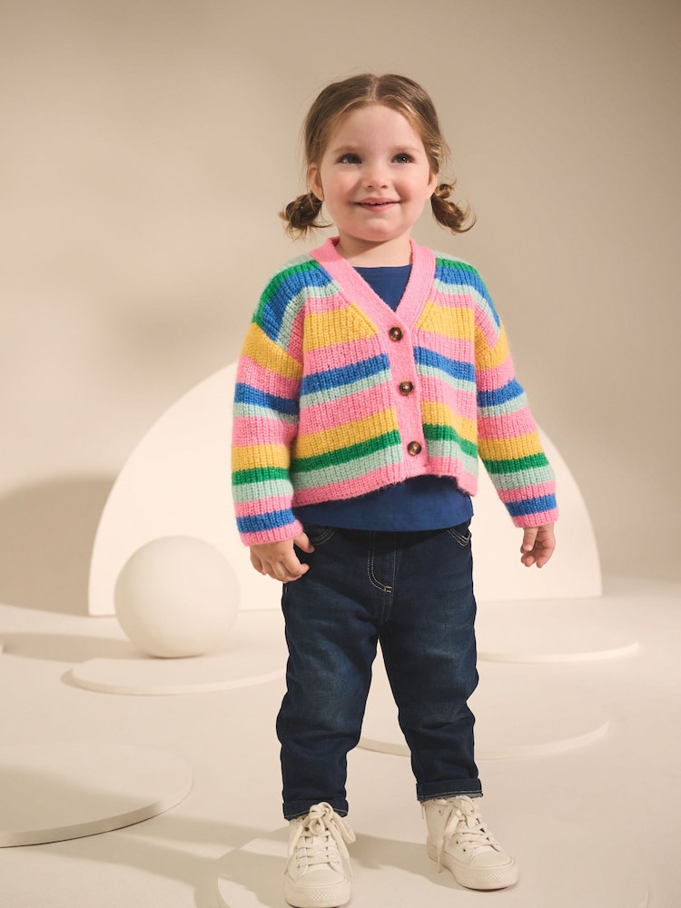 Rainbow V-Neck Cardigan (3mths-7yrs) - Image 2 of 7