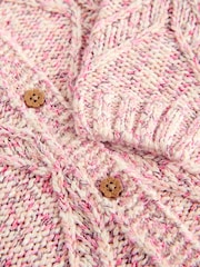 Pink Cable Knitted Cardigan (3mths-10yrs) - Image 8 of 8