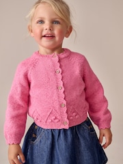 Pink Button-Up Cardigan (3mths-7yrs) - Image 1 of 8